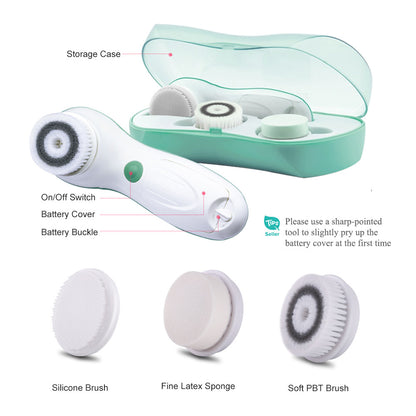 Elitra Store Three-in-one Electric Facial Cleanser